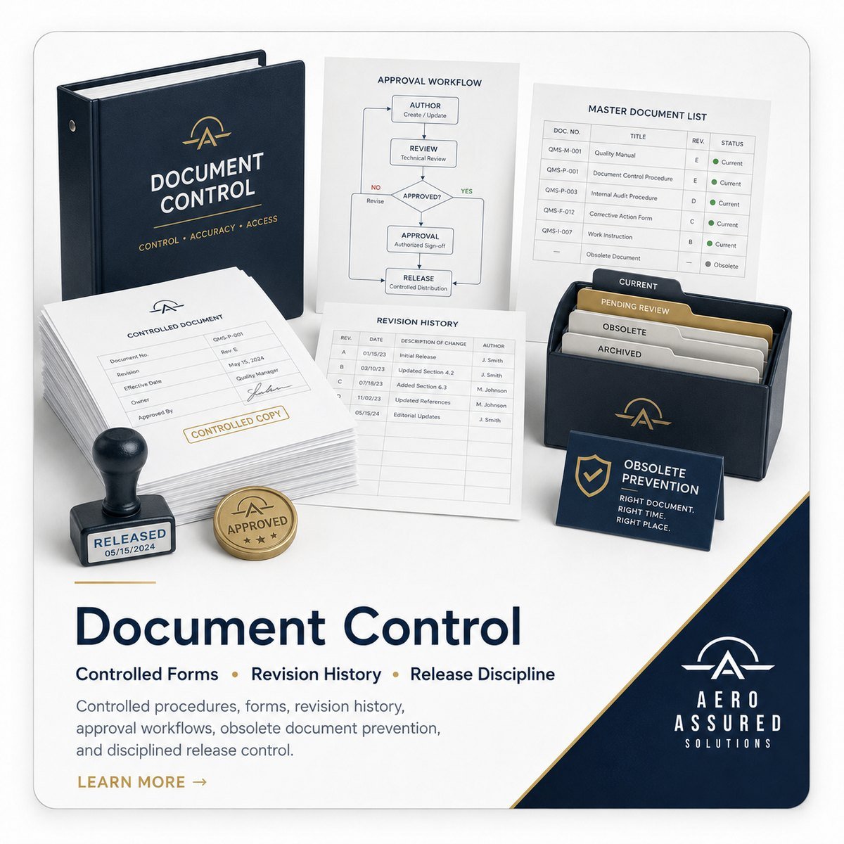 Document Control Consulting service panel